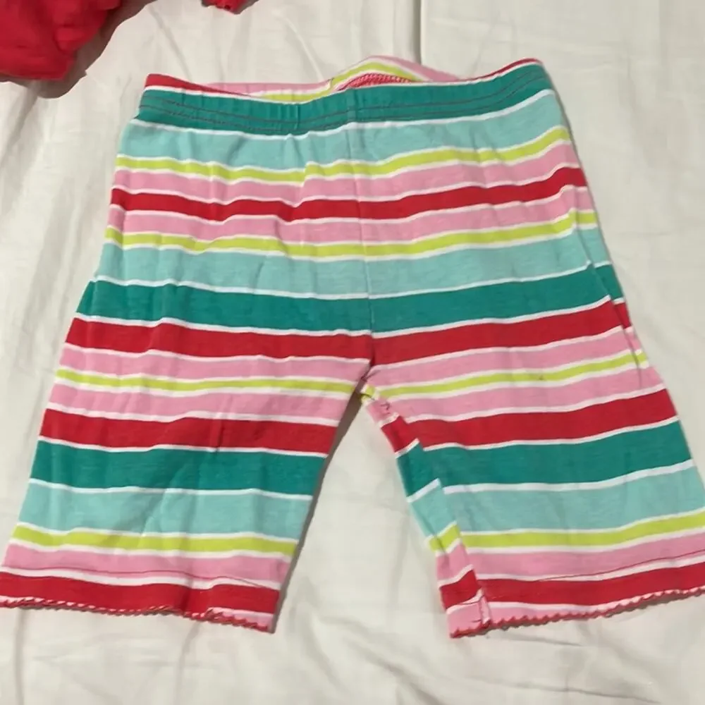 Carters 4t 💯 cotton short sleeve shorts pajamas euc woke up in paradise